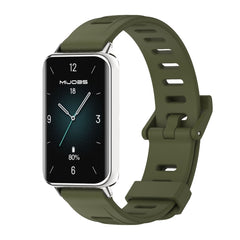 MIJOBS Flat Hole Breathable TPU Watch Band, For Honor Band 10 / 9
