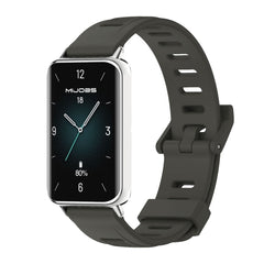 MIJOBS Flat Hole Breathable TPU Watch Band, For Honor Band 10 / 9