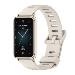 MIJOBS Flat Hole Breathable TPU Watch Band, For Honor Band 10 / 9