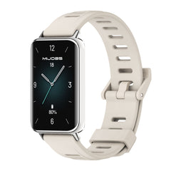 MIJOBS Flat Hole Breathable TPU Watch Band, For Honor Band 10 / 9