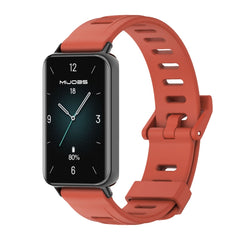 MIJOBS Flat Hole Breathable TPU Watch Band, For Honor Band 10 / 9