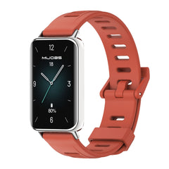 MIJOBS Flat Hole Breathable TPU Watch Band, For Honor Band 10 / 9