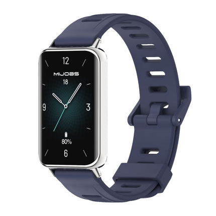 MIJOBS Flat Hole Breathable TPU Watch Band, For Honor Band 10 / 9