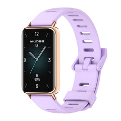 MIJOBS Flat Hole Breathable TPU Watch Band, For Honor Band 10 / 9