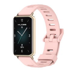 MIJOBS Flat Hole Breathable TPU Watch Band, For Honor Band 10 / 9