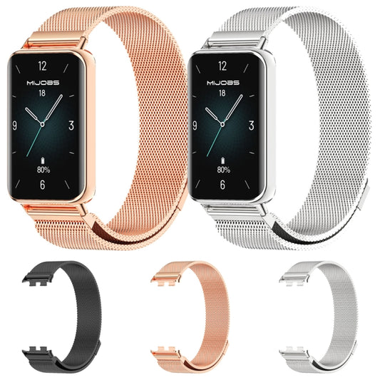 MIJOBS Milan Magnetic Stainless Steel Watch Band, For Honor Band 10 / 9