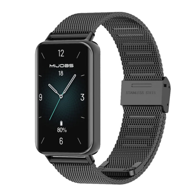 MIJOBS Milan Buckle Stainless Steel Watch Band, For Honor Band 10 / 9