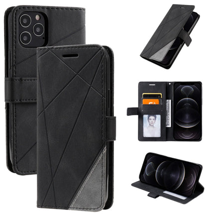 Skin Feel Splicing Horizontal Flip Leather Case with Holder & Card Slots & Wallet & Photo Frame, For iPhone 12 Pro Max, For iPhone 12 / 12 Pro, For iPhone 12 mini, For iPhone XR