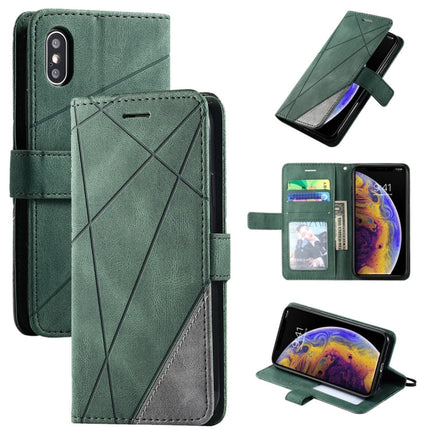 Skin Feel Splicing Horizontal Flip Leather Case with Holder & Card Slots & Wallet & Photo Frame, For iPhone 12 Pro Max, For iPhone 12 / 12 Pro, For iPhone 12 mini, For iPhone XR