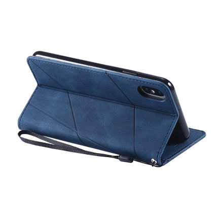 Skin Feel Splicing Horizontal Flip Leather Case with Holder & Card Slots & Wallet & Photo Frame, For iPhone XS Max