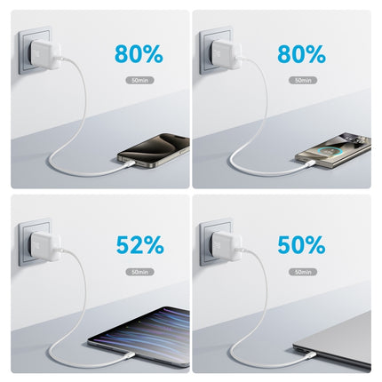 JOYROOM JR-TCF24 30W USB-C / Type-C Fast Charger with Cable Set, EU Plug