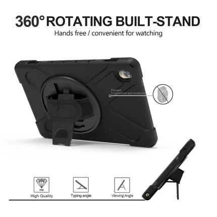 Shockproof Colorful Silicone + PC Protective Case with Holder & Hand Grip Strap, For Huawei MediaPad M6 10.8, For Huawei MediaPad M5 10.8, For Huawei MatePad 10.4, For iPad Mini 3 & 2 & 1