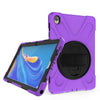 Shockproof Colorful Silicone + PC Protective Case with Holder & Hand Grip Strap, For Huawei MediaPad M6 10.8, For Huawei MediaPad M5 10.8, For Huawei MatePad 10.4, For iPad Mini 3 & 2 & 1