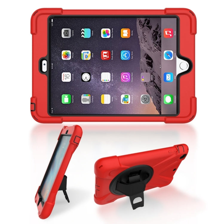 Shockproof Colorful Silicone + PC Protective Case with Holder & Hand Grip Strap, For Huawei MediaPad M6 10.8, For Huawei MediaPad M5 10.8, For Huawei MatePad 10.4, For iPad Mini 3 & 2 & 1