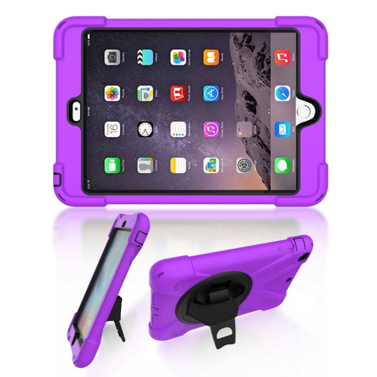 Shockproof Colorful Silicone + PC Protective Case with Holder & Hand Grip Strap, For Huawei MediaPad M6 10.8, For Huawei MediaPad M5 10.8, For Huawei MatePad 10.4, For iPad Mini 3 & 2 & 1