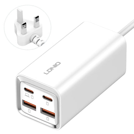 LDNIO A4610C PD65W Dual USB-C / Type-C + Dual USB Fast Charger, Cable Length: 1.5m, EU Plug·, A4610C (UK Plug), US Plug