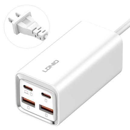 LDNIO A4610C PD65W Dual USB-C / Type-C + Dual USB Fast Charger, Cable Length: 1.5m, EU Plug·, A4610C (UK Plug), US Plug