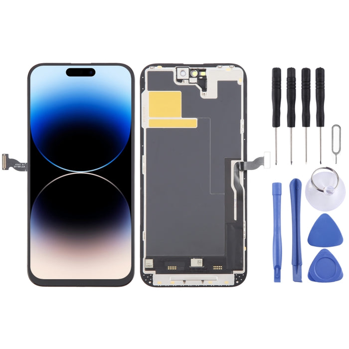 For iPhone 14 Pro Max ZY incell HD 1:1 LCD Screen with Digitizer Full Assembly, Remove IC Need Professional Repair