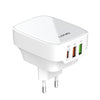 LDNIO Q334 32W Type-C + Dual USB Port Charger with 1m Micro USB Data Cable, EU Plug, UK Plug, US Plug