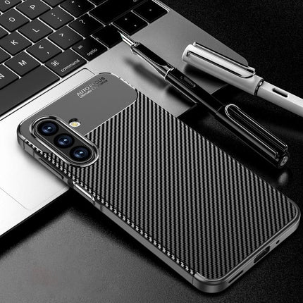 Carbon Fiber Texture Shockproof TPU Phone Case, For Samsung Galaxy A57 5G, For Samsung Galaxy A37 5G, For Samsung Galaxy A07 4G, For Samsung Galaxy A17 5G, For Samsung Galaxy A56 5G, For Samsung Galaxy A26 5G, For Samsung Galaxy A36 5G                 ...