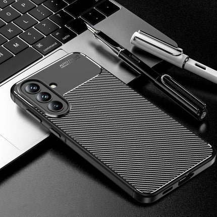 Carbon Fiber Texture Shockproof TPU Phone Case, For Samsung Galaxy A57 5G, For Samsung Galaxy A37 5G, For Samsung Galaxy A07 4G, For Samsung Galaxy A17 5G, For Samsung Galaxy A56 5G, For Samsung Galaxy A26 5G, For Samsung Galaxy A36 5G                 ...