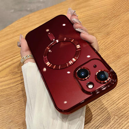 Electroplating MagSafe Phone Case, For iPhone 15, For iPhone 14 Plus