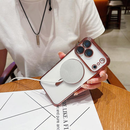 Electroplating MagSafe Phone Case, For iPhone 15 Pro Max, For iPhone 15 Pro, For iPhone 15 Plus