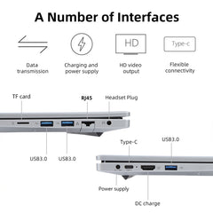 14 inch Windows 11 Laptop, Gen 4th Intel Core i7 CPU, 180 Degree Rotation Axis