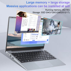 14 inch Windows 11 Laptop, Gen 4th Intel Core i7 CPU, 180 Degree Rotation Axis
