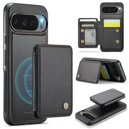 JEEHOOD J05 Business Magnetic Style RFID Leather Phone Case, For Google Pixel 9 Pro XL, For Google Pixel 9 / 9 Pro