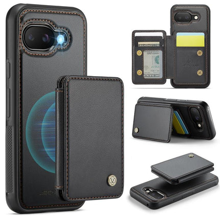 JEEHOOD J05 Business Magnetic Style RFID Leather Phone Case, For Google Pixel 11 Pro XL, For Google Pixel 11 / 11 Pro, For Google Pixel 10a, For Google Pixel 9a