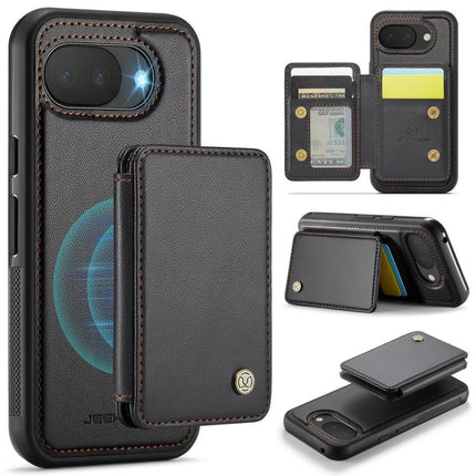 JEEHOOD J05 Business Magnetic Style RFID Leather Phone Case, For Google Pixel 11 Pro XL, For Google Pixel 11 / 11 Pro, For Google Pixel 10a, For Google Pixel 9a