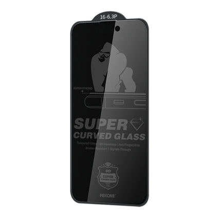 WK WTP-092 King Kong 6D Curved 28 Degree Privacy Tempered Glass Film, For iPhone 16 Pro Max, For iPhone 16 Pro, For iPhone 16 Plus / 15 Plus, For iPhone 16 / 15