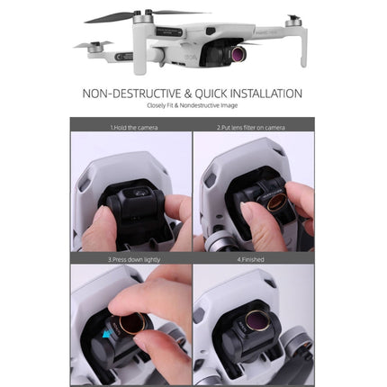Sunnylife MM-FI9258 For DJI Mavic mini 6 In 1 Drone MCUV+CPL+ND4+ND8+ND16+ND32 Lens Filter, MCUV+CPL+ND4+ND8+ND16+ND32