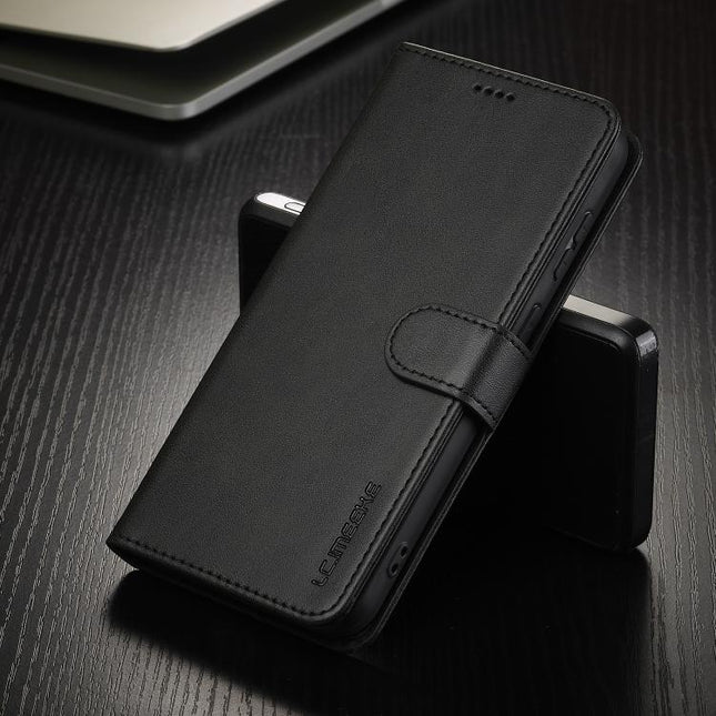 LC.IMEEKE Calf Texture Leather Phone Case