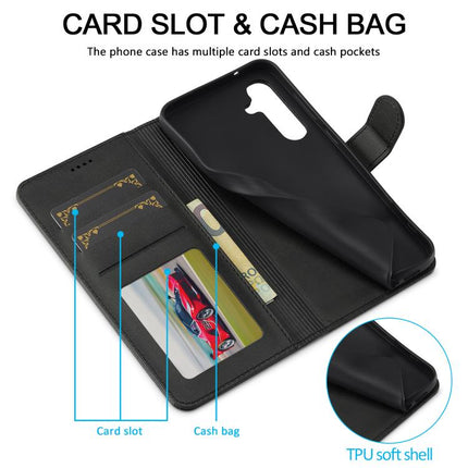 LC.IMEEKE Calf Texture Leather Phone Case