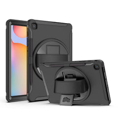 360 Degree Rotation PC+TPU Protective Cover with Holder & Hand Strap & Pen Slot, For Samsung Galaxy Tab A 8.4 (2020) T307, For Samsung Galaxy Tab S6 Lite, For iPad Pro 12.9 inch (2020), For iPad 10.2