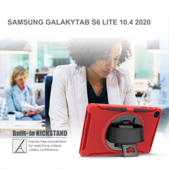 360 Degree Rotation PC+TPU Protective Cover with Holder & Hand Strap & Pen Slot, For Samsung Galaxy Tab S6 Lite, For iPad Pro 12.9 inch (2020), For iPad 10.2
