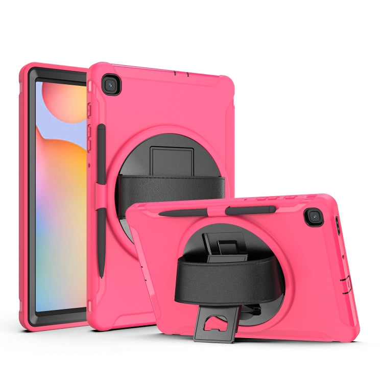 360 Degree Rotation PC+TPU Protective Cover with Holder & Hand Strap & Pen Slot, For Samsung Galaxy Tab A 8.4 (2020) T307, For Samsung Galaxy Tab S6 Lite, For iPad Pro 12.9 inch (2020), For iPad 10.2