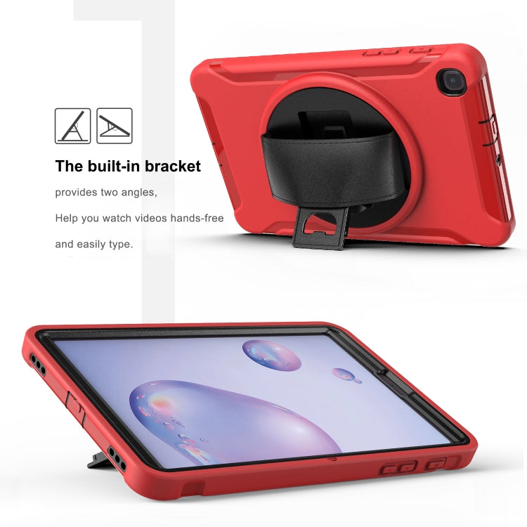 360 Degree Rotation PC+TPU Protective Cover with Holder & Hand Strap & Pen Slot, For Samsung Galaxy Tab A 8.4 (2020) T307, For Samsung Galaxy Tab S6 Lite, For iPad Pro 12.9 inch (2020), For iPad 10.2