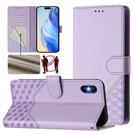 Honeycomb Embossing RFID Leather Phone Case, For iPhone XR, For iPhone XS Max, For iPhone 8 Plus / 7 Plus