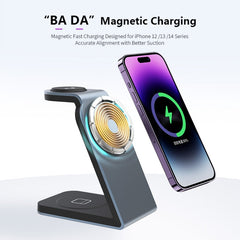 SW18 3 in 1 Metal Magnetic Wireless Charger