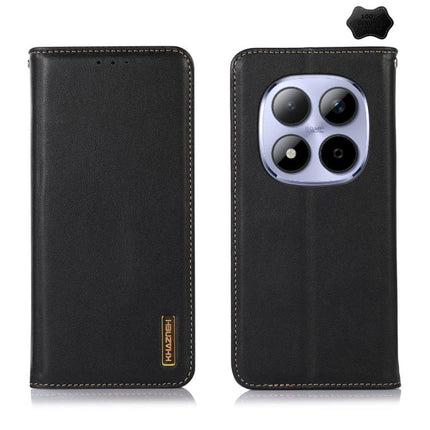 KHAZNEH Nappa Top Layer Cowhide Leather Phone Case, For Redmi Note 15 Pro 4G Global 163.2mm, For Redmi K90/Poco F8 Pro, For Redmi Note 15 Pro 5G Global 163.6mm, For Redmi 13X, For Redmi Note 14S 4G, For Redmi Turbo 4 Pro