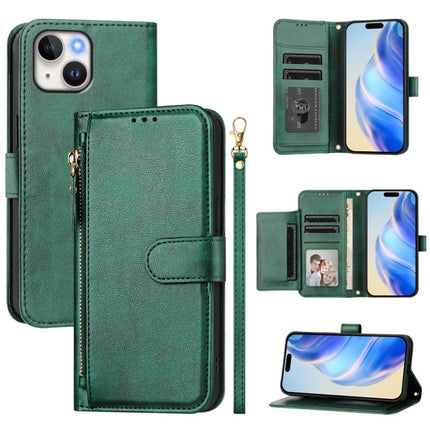 Multi-Card Slots Zipper Wallet Leather Phone Case, For iPhone 13 mini, For iPhone 12 / 12 Pro, For iPhone 12 Pro Max, For iPhone 12 mini