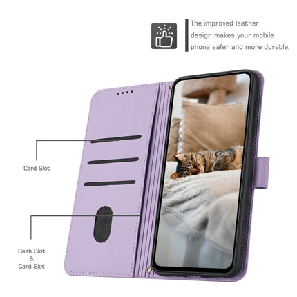 Embossed Kitten Phone Leather Case with Lanyard, For Motorola Moto G Play 4G 2024, For Motorola Moto G Power 5G 2024, For Motorola Moto G84, For Motorola Edge 40 Neo