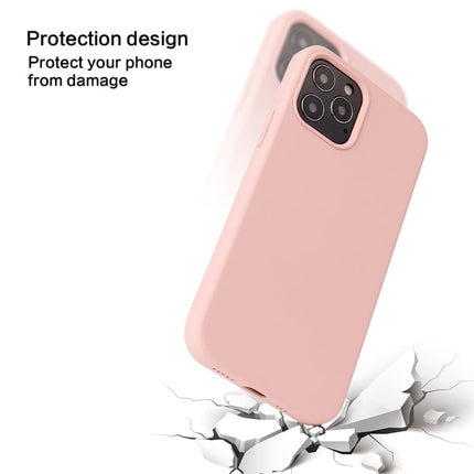 Solid Color Liquid Silicone Shockproof Protective Case, For iPhone 12 / 12 Pro