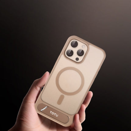 TOTU PC-25 Skin Feel MagSafe Magnetic Stand Phone Case, For iPhone 16 Pro Max, For iPhone 16 Pro