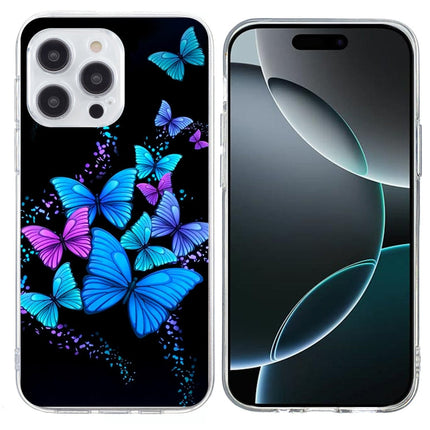 Colorful Painting Pattern TPU Phone Case, For iPhone 16 Pro Max, For iPhone 16 Pro