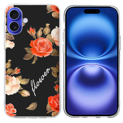Colorful Painting Pattern TPU Phone Case, For iPhone 16 Plus, For iPhone 16