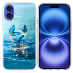 For iPhone 16 / Blue Butterflies